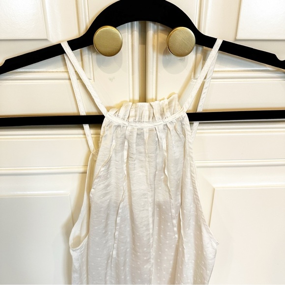 Mason Women’s Silk Ruffle Textured Spaghetti Strap Tank Blouse Top Racerback 2 - Picture 8 of 9